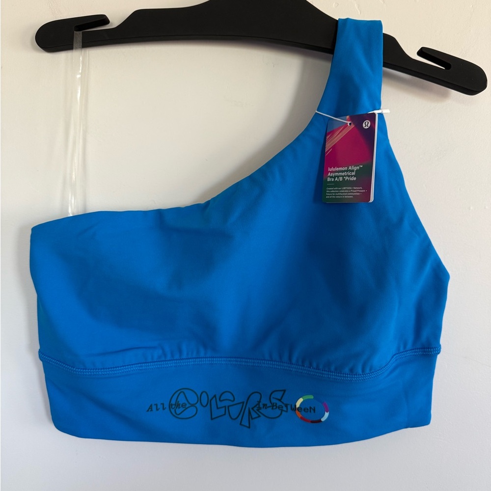 NWT Rare Lululemon Align Asymmetrical Bra Light Support, A/B Cup *Pride Size 8
